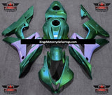 Green Turquoise and Light Purple Fairing Kit for a 2007 and 2008 Honda CBR600RR motorcycle