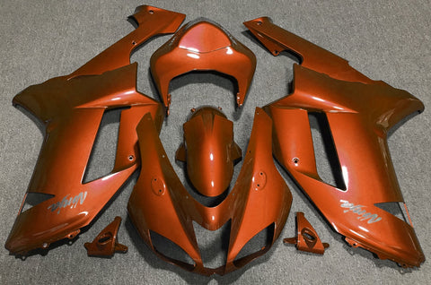 Fairing kit for a Kawasaki Ninja ZX6R 636 (2007-2008) Orange