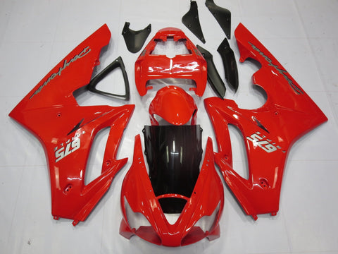 Triumph Daytona 675 (2006-2008) Red & Silver Fairings - KingsMotorcycleFairings.com