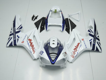 Triumph Daytona 675 Fairings (2009-2012) White, Blue, Red by KingsMotorcycleFairings.com