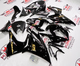 Triumph Daytona 675 Fairings (2013-2016) Black, Gold Fairings at KingsMotorcycleFairings.com