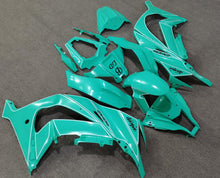 Fairing Kit for a Kawasaki Ninja ZX10R (2011-2015) Turquoise Blue, White & Black
