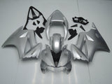 Silver and Black Fairing Kit for a 2002, 2003, 2004, 2005, 2006, 2007, 2008, 2009, 2010, 2011, 2012 and 2013 Honda VFR800 motorcycl