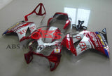 Red and White XEROX Fairing Kit for a 2002, 2003, 2004, 2005, 2006, 2007, 2008, 2009, 2010, 2011, 2012 and 2013 Honda VFR800 motorcycle