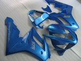Blue and Silver Fairing Kit for a 2006, 2007 & 2008 Triumph Daytona 675 motorcycle