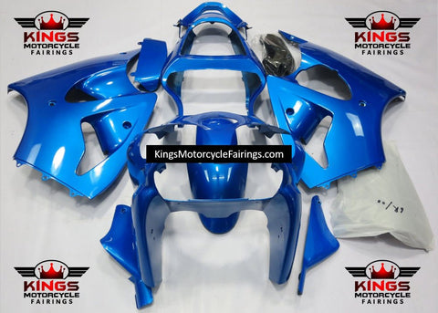 Fairing kit for a Kawasaki ZX6R 636 (2000-2002) Blue