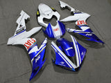 Blue, White and Red Fiat Fairing Kit for a 2004, 2005 & 2006 Yamaha YZF-R1 motorcycle