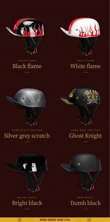 Vintage Baseball Cap Motorcycle Helmet is brought to you by KingsMotorcycleFairings.com