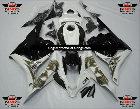 Honda CBR600RR (2009-2012) White & Black Eagle Fairings