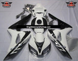 White and Black OEM Style Fairing Kit for a 2006 & 2007 Honda CBR1000RR motorcycle