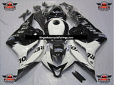 White and Black Repsol Fairing Kit for a 2009, 2010, 2011 & 2012 Honda CBR600RR motorcycle