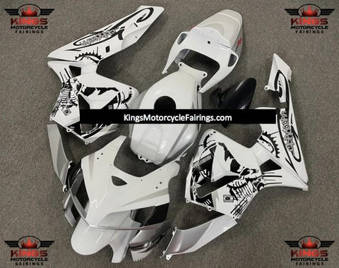 Honda CBR600RR (2005-2006) White & Black Special Design Fairings