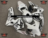 White and Black Special Design Fairing Kit for a 2005 and 2006 Honda CBR600RR motorcycle