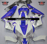 White and Blue Pramac Fairing Kit for a 2005 and 2006 Honda CBR600RR motorcycle