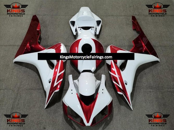 Honda CBR1000RR (2006-2007) White & Candy Apple Red Fairings