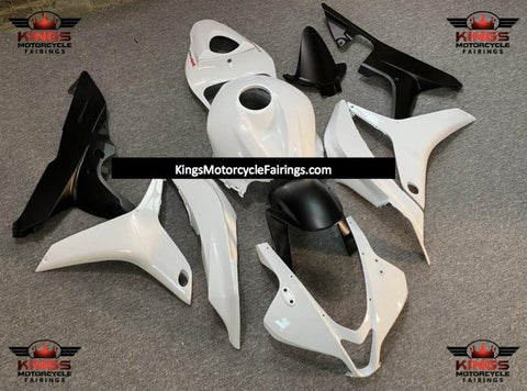 Honda CBR600RR (2007-2008) White & Matte Black Fairings