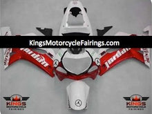 White and Red Jordan Fairing Kit for a 2000, 2001, 2002 & 2003 Suzuki GSX-R600 motorcycle