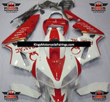 White and Red Pramac Fairing Kit for a 2005 and 2006 Honda CBR600RR motorcycle