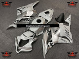 White and Silver Repsol Fairing Kit for a 2009, 2010, 2011 & 2012 Honda CBR600RR motorcycle