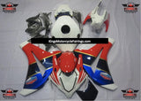 Blue, White and Red TT Legends Fairing Kit for a 2008, 2009, 2010 & 2011 Honda CBR1000RR motorcycle