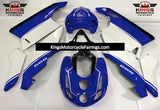 White, Blue and Black Fairing Kit for a 2005 & 2006 Ducati 749 motorcycle