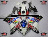 White Eurobet Carrera Fairing Kit for a 2008, 2009, 2010 & 2011 Honda CBR1000RR motorcycle