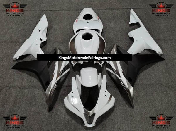 Honda CBR600RR (2007-2008) White, Silver & Black OEM Style Fairings