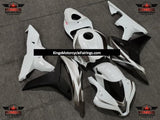 White, Silver and Black OEM Style Fairing Kit for a 2007 and 2008 Honda CBR600RR motorcycle