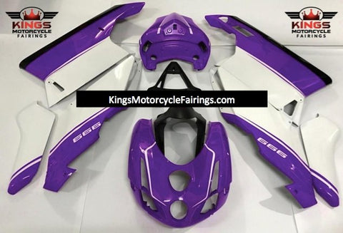 Ducati 749 (2005-2006) White, Purple & Black Fairings