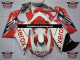 Red and White XEROX Fairing Kit for a 2007, 2008, 2009, 2010, 2011 & 2012 Ducati 1198 motorcycle