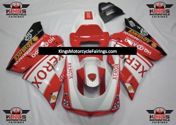 Ducati 996 (1998-2002) White & Red XEROX Fairings