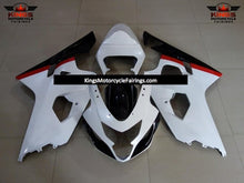 Suzuki GSXR600 (2004-2005) White, Black & Red Fairings