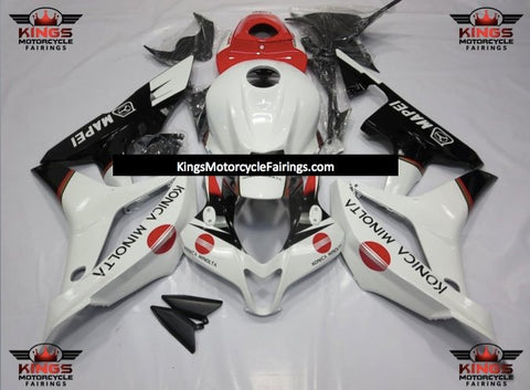 Honda CBR600RR (2007-2008) White, Red & Black Konica Minolta Fairings