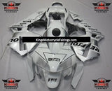 White, Black and Silver Repsol Fairing Kit for a 2003 and 2004 Honda CBR600RR motorcycle