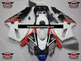 White, Black, Red & Blue LEE Fairing Kit for a 2003 and 2004 Honda CBR600RR motorcycle