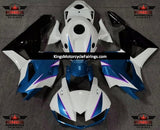 White, Blue, Black and Purple Fairing Kit for a 2013, 2014, 2015, 2016, 2017, 2018, 2019, 2020 & 2021 Honda CBR600RR motorcycle