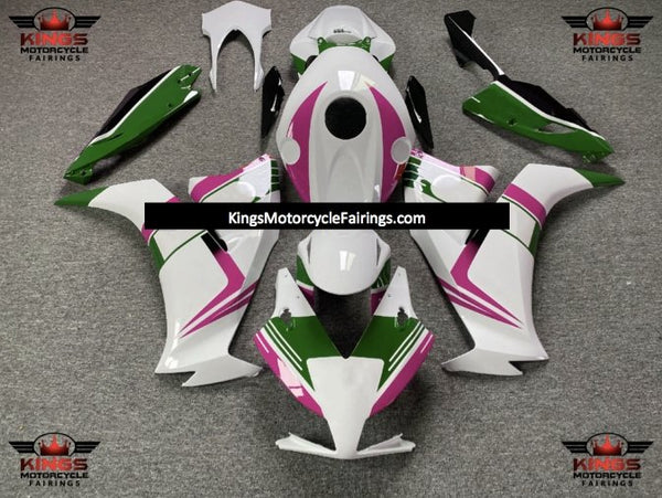 Honda CBR1000RR (2012-2016) White, Green & Pink Fairings