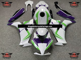 White, Green and Purple Fairing Kit for a 2012, 2013, 2014, 2015 & 2016 Honda CBR1000RR motorcycle