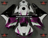 Purple, White, Black and Green Fairing Kit for a 2013, 2014, 2015, 2016, 2017, 2018, 2019, 2020 & 2021 Honda CBR600RR motorcycle