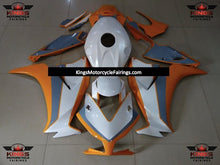 White, Orange and Nardo Gray Fairing Kit for a 2012, 2013, 2014, 2015 & 2016 Honda CBR1000RR motorcycle