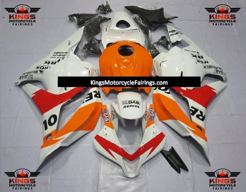 Honda CBR600RR (2009-2012) White, Red & Orange Repsol Fairings