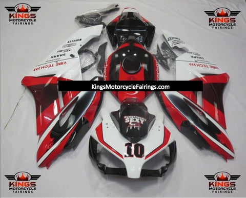 Honda CBR1000RR (2004-2005) White, Red & Black Sexy Fairings