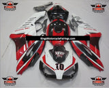 White, Red and Black Sexy Fairing Kit for a 2004 and 2005 Honda CBR1000RR motorcycle