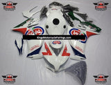 White, Red and Blue Pata Fairing Kit for a 2012, 2013, 2014, 2015 & 2016 Honda CBR1000RR motorcycle