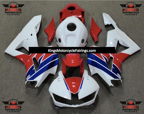 Honda CBR600RR (2013-2021) White, Red & Blue Fairings
