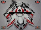 White, Red and Green Castrol Fairing Kit for a 2004 and 2005 Honda CBR1000RR motorcycle