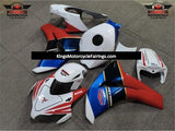 White, Red and Blue TT Legends Fairing Kit for a 2008, 2009, 2010 & 2011 Honda CBR1000RR motorcycle