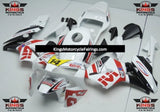 White, Red, Black and Yellow ELF 14 Fairing Kit for a 2003 and 2004 Honda CBR600RR motorcycle