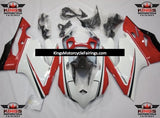Red, White and Black Fairing Kit for a 2011, 2012, 2013 & 2014 Ducati 1199 motorcycle