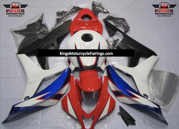 Honda CBR600RR (2007-2008) Red, Blue, White & Black Fairings